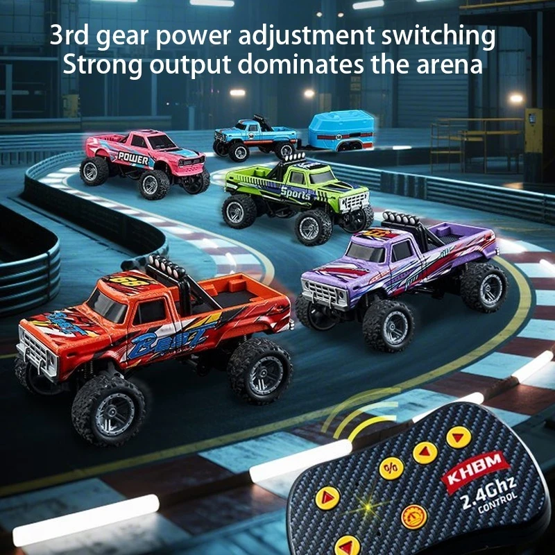 AliExpress New RC Car MINI Alloy 1/64 Remote Control Car Convenient to Carry 60 Minutes of Work Time Children's Gifts Electronic Toys, view 2