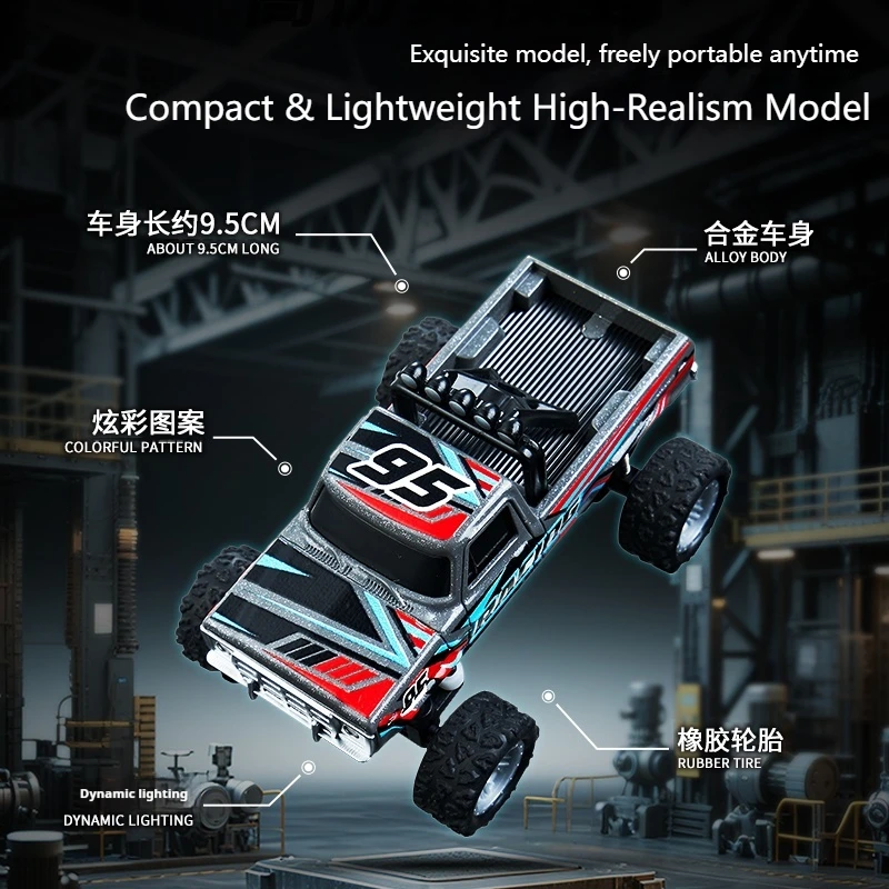 AliExpress New RC Car MINI Alloy 1/64 Remote Control Car Convenient to Carry 60 Minutes of Work Time Children's Gifts Electronic Toys, view 5