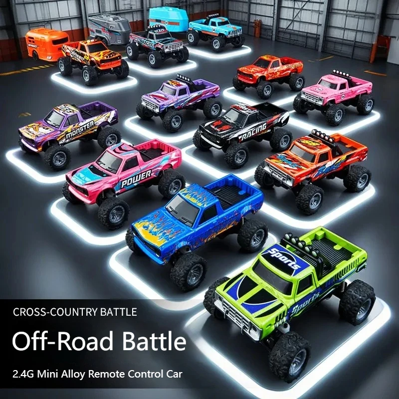 AliExpress New RC Car MINI Alloy 1/64 Remote Control Car Convenient to Carry 60 Minutes of Work Time Children's Gifts Electronic Toys, view 6