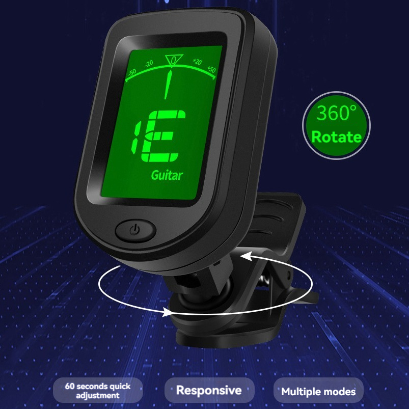 AliExpress NEW Rechargeable Guitar Tuner For All Instruments Clip on Electronic Tuner for Guitar Bass Ukulele Violin Mandolin Banjo, view 6