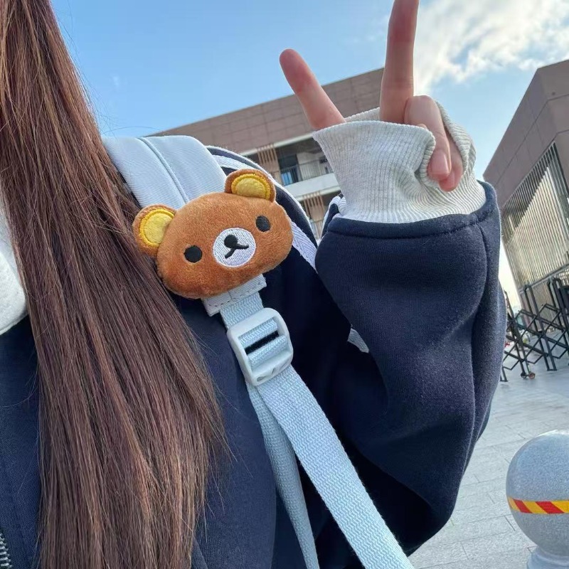 AliExpress New Rilakkuma Doll Pendant Creative High-value Cartoon Q Version Doll Shape Male and Female Student Schoolbag Decorative Gift, view 5