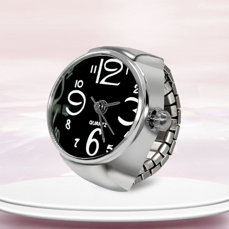 AliExpress Novelty Finger Ring Watch with Alloy Case