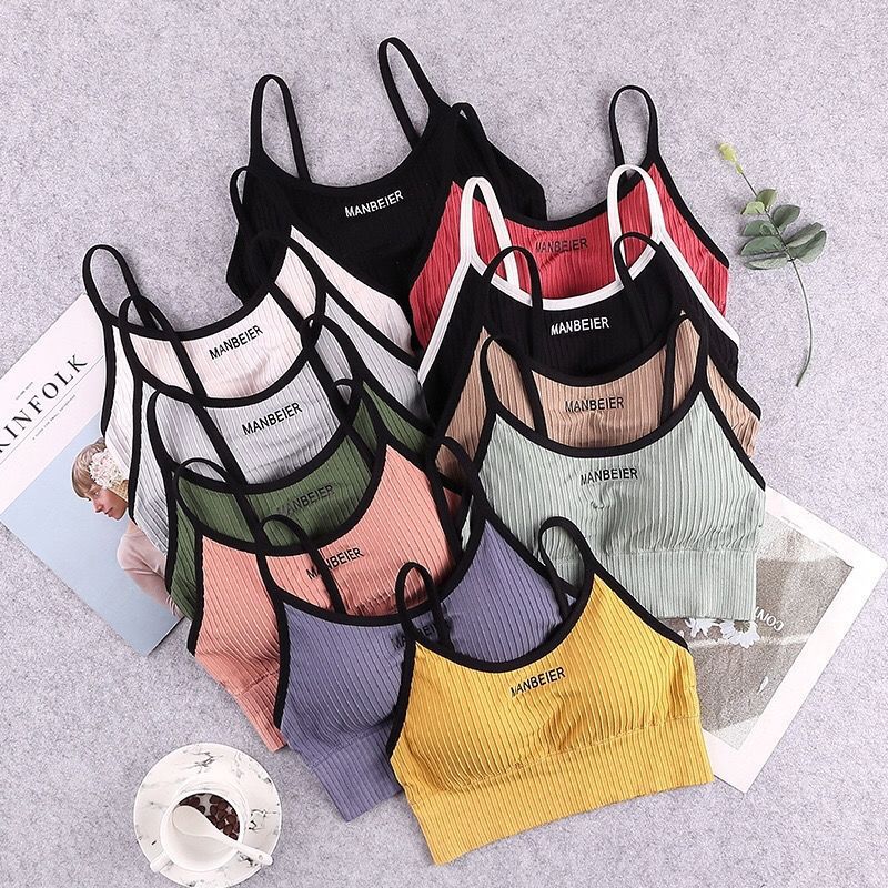 AliExpress New Sports Bra For Women Gym Sexy Crop Top Bra Women Cotton Underwear Soft Comfort Tube Tops Female Brassiere Tops For Girls