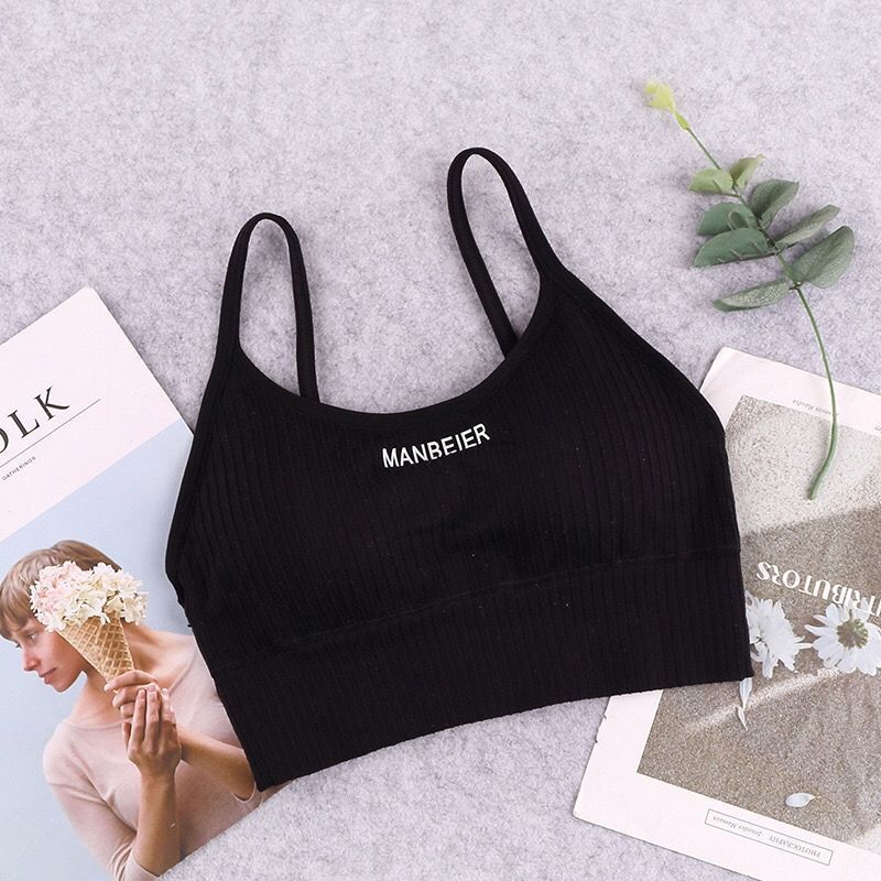 AliExpress New Sports Bra For Women Gym Sexy Crop Top Bra Women Cotton Underwear Soft Comfort Tube Tops Female Brassiere Tops For Girls, view 2