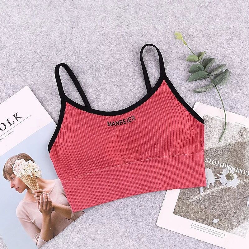 AliExpress New Sports Bra For Women Gym Sexy Crop Top Bra Women Cotton Underwear Soft Comfort Tube Tops Female Brassiere Tops For Girls, view 4