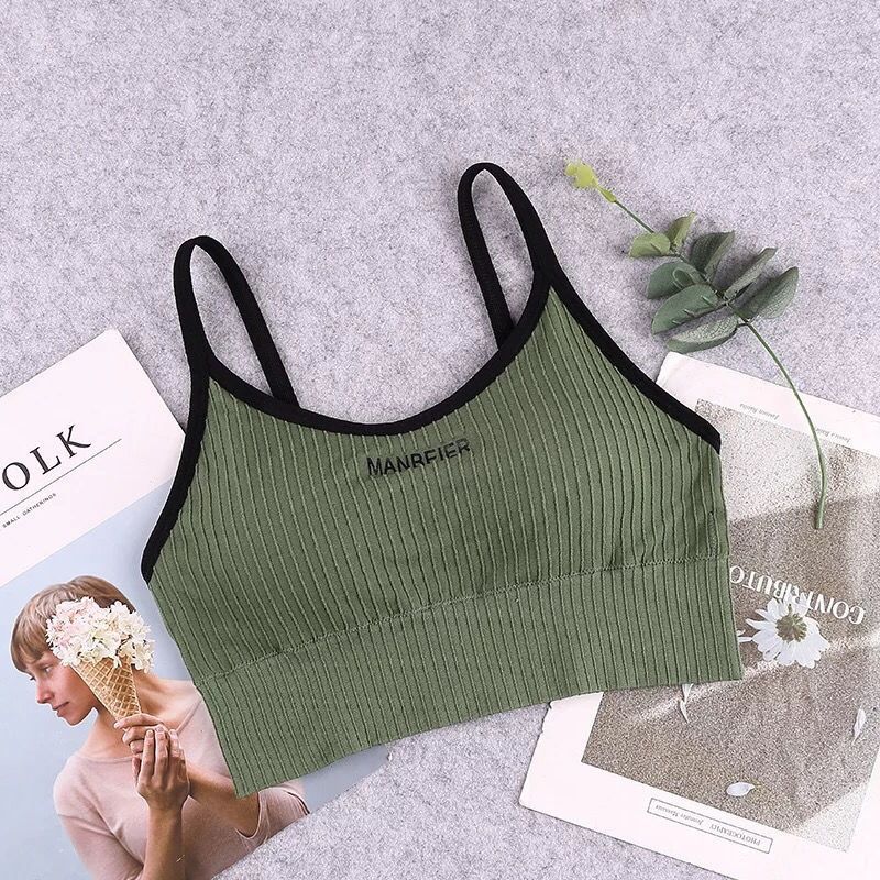 AliExpress New Sports Bra For Women Gym Sexy Crop Top Bra Women Cotton Underwear Soft Comfort Tube Tops Female Brassiere Tops For Girls, view 6