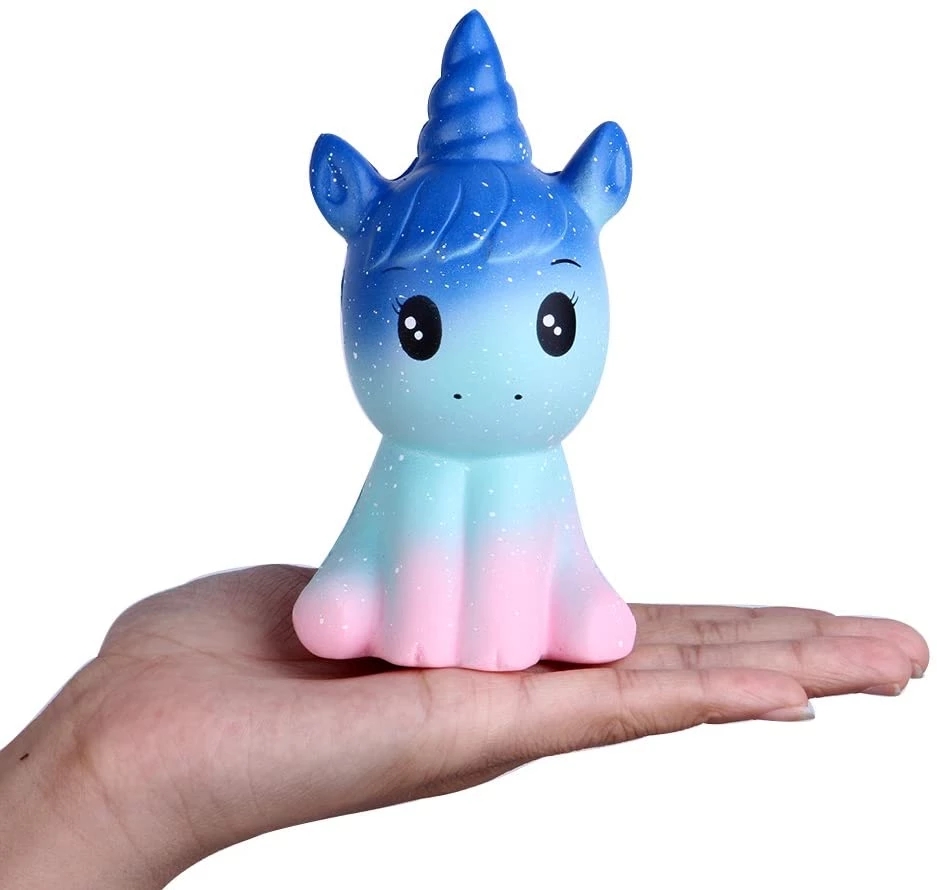 AliExpress New Squishy Cute Unicorn Simulation Animal Doll PU Bread Slow Rising Scented Soft Squeeze Toy Stress Relief for Kid Xmas Gift, view 2