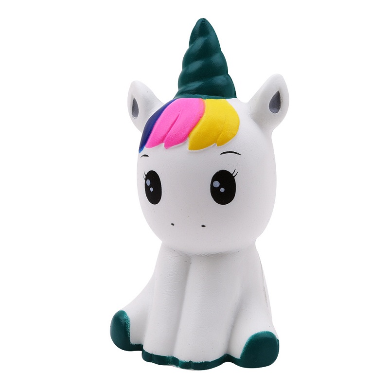 AliExpress New Squishy Cute Unicorn Simulation Animal Doll PU Bread Slow Rising Scented Soft Squeeze Toy Stress Relief for Kid Xmas Gift, view 4