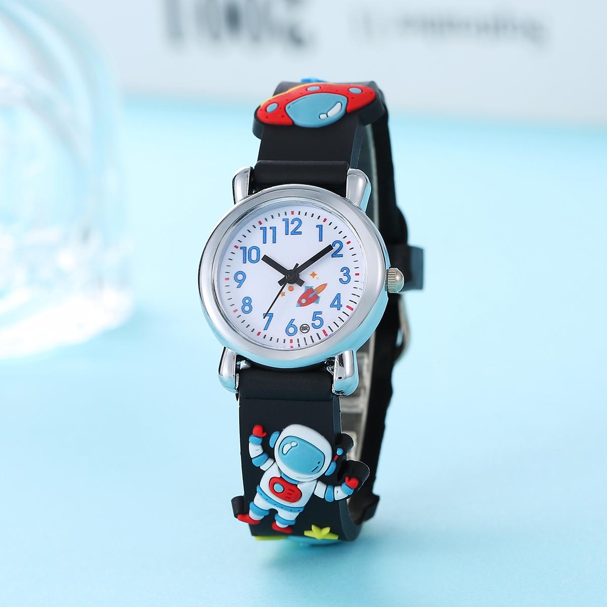 AliExpress Kids Cartoon Astronaut UFO Quartz Watch, view 2