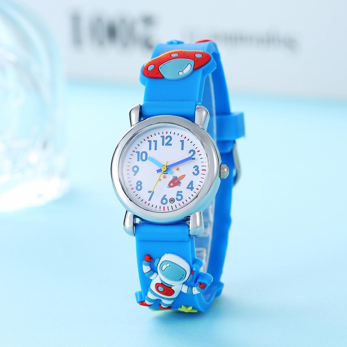 AliExpress Kids Cartoon Astronaut UFO Quartz Watch, view 3