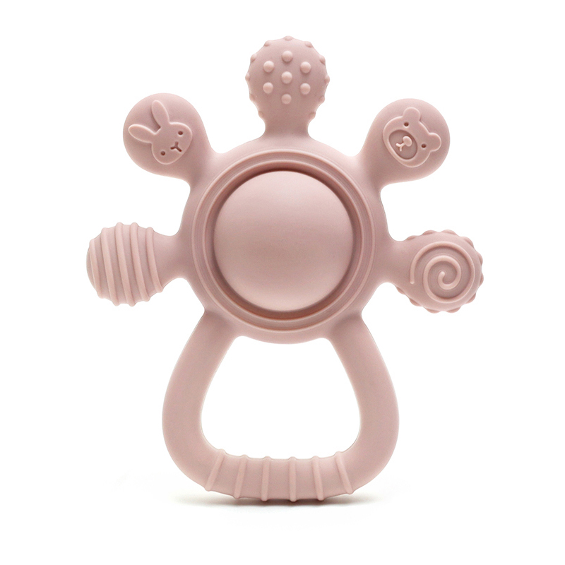 AliExpress New Teething Silicone Palm Rattle Teether Bunny - Safe Baby Chew Toys for Soothing Sore Gums