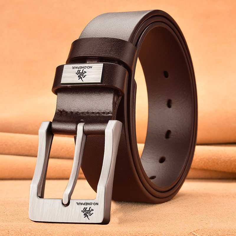 AliExpress New Trend Men's High Quality Buckled Jeans Leather Casual Belt Business Cowboy Belt Men's Fashion Designer