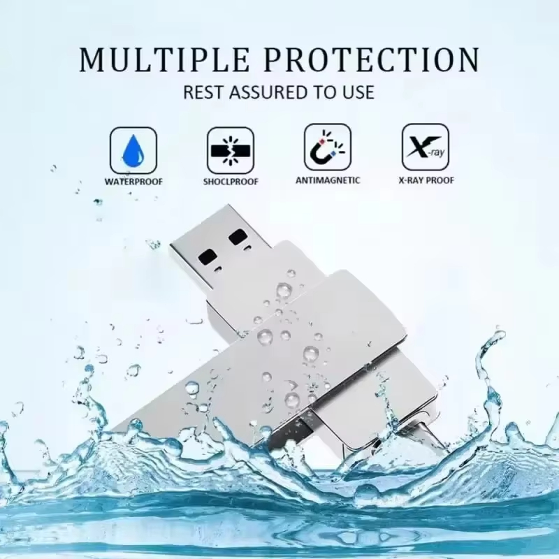 AliExpress New USB 3.2 Flash Drive 520MB/s High Speed 2in1 TypeC OTG Pen Drive Waterproof Large Storage for Phone Computer PC Data Storage, view 5
