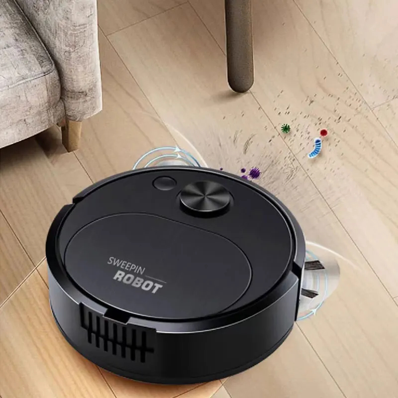 AliExpress NEW USB Sweeping Robot Vacuum Cleaner Mopping 3 In 1 Smart Wireless 1500Pa Dragging Cleaning Sweep Floor for Home Office, view 3