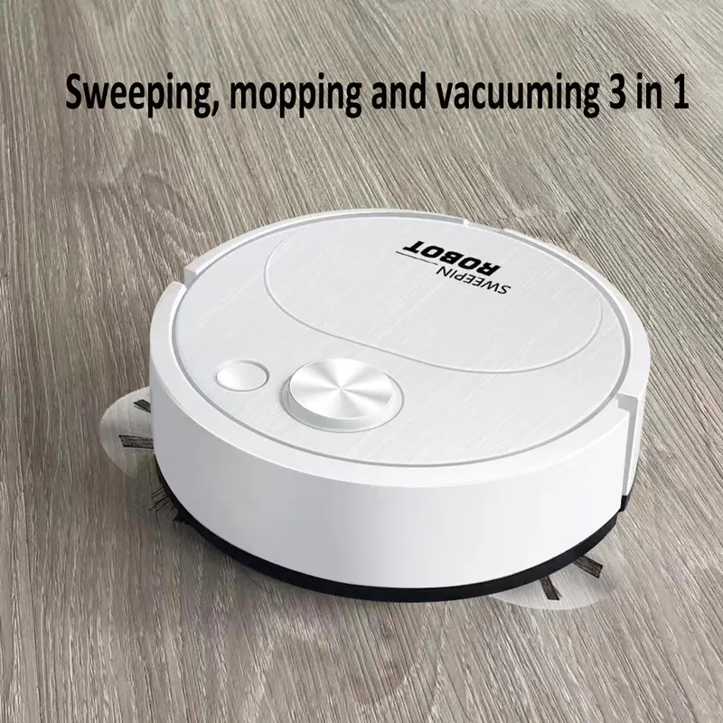 AliExpress NEW USB Sweeping Robot Vacuum Cleaner Mopping 3 In 1 Smart Wireless 1500Pa Dragging Cleaning Sweep Floor for Home Office, view 5
