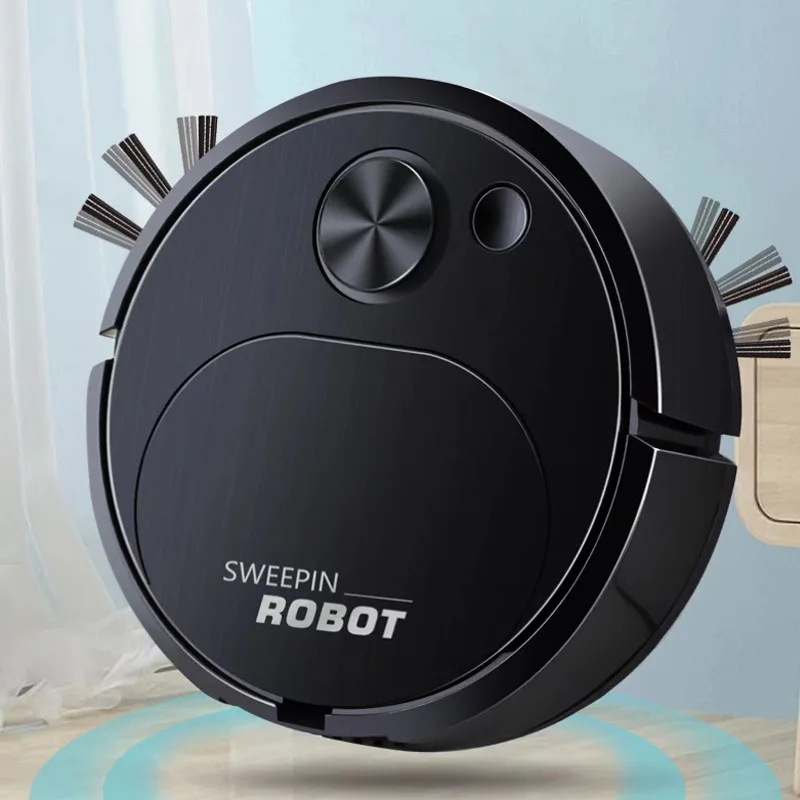 AliExpress NEW USB Sweeping Robot Vacuum Cleaner Mopping 3 In 1 Smart Wireless 1500Pa Dragging Cleaning Sweep Floor for Home Office, view 6