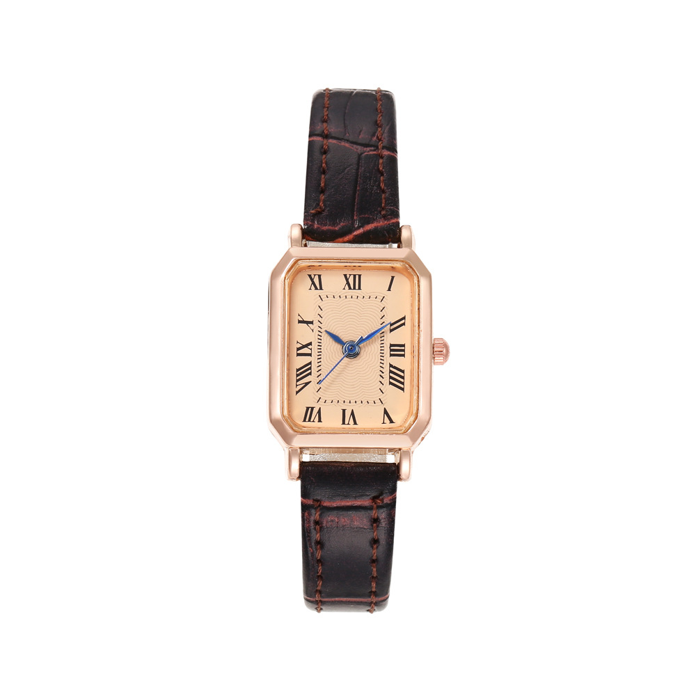AliExpress Women's Retro Roman Dial Square Quartz Watch, view 5