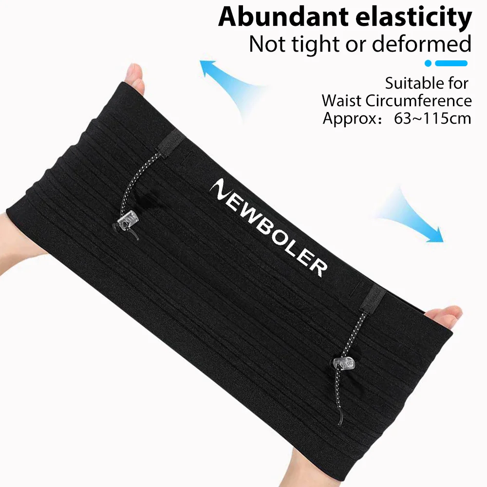 AliExpress NEWBOLER Elastic Running Race Number Belt Bag, view 5