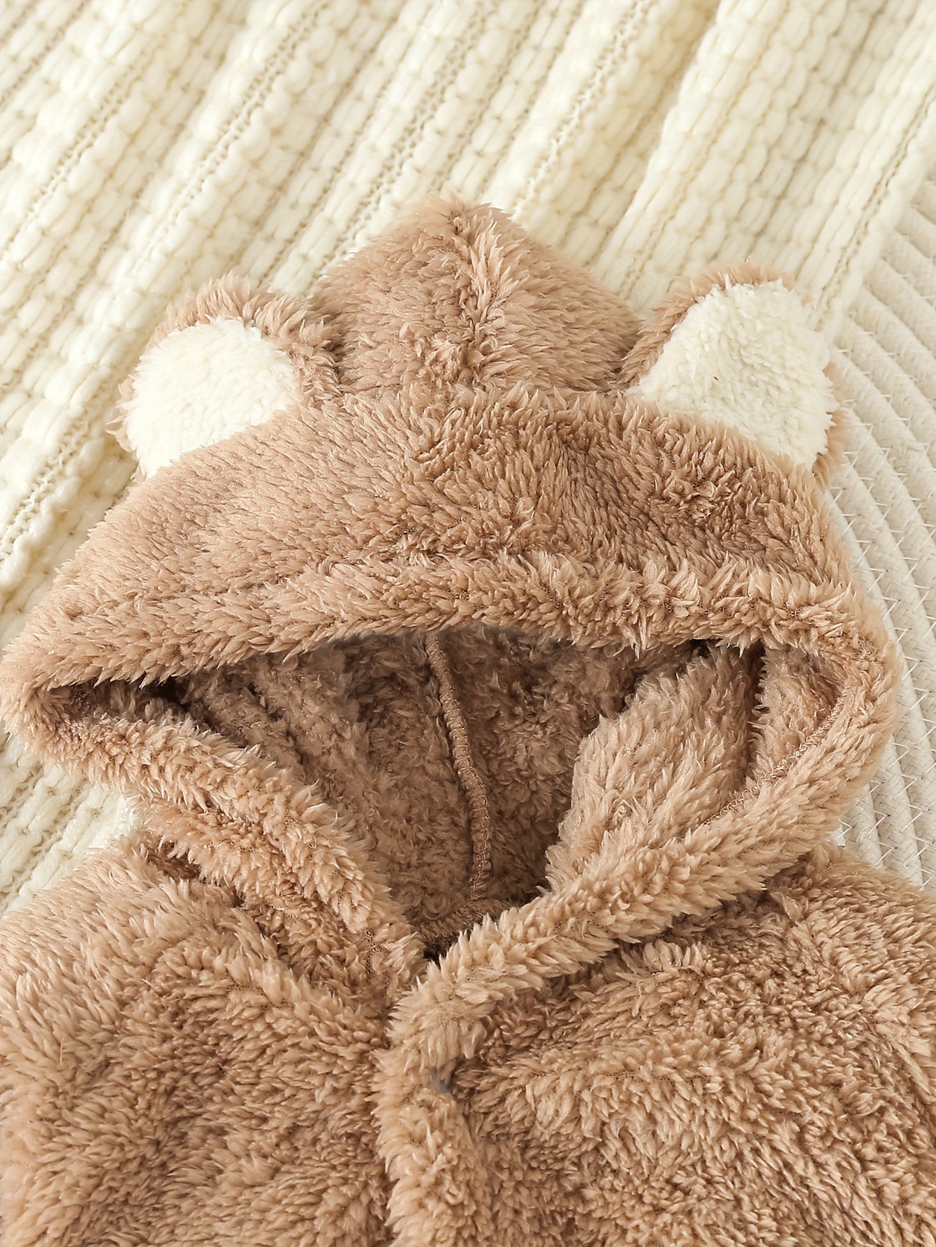 AliExpress Newborn Baby Rompers Spring Autumn Warm Fleece Baby Boys Costume Baby Girls Clothing Animal Baby Pajamas Hooded Jumpsuits 0-1Y, view 3