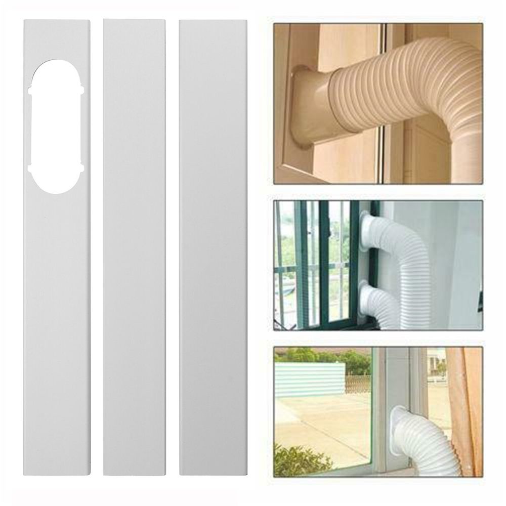 AliExpress Newest Portable Window Kit Slide Plate Adjustable Adaptor Wind Shield Exhaust Hose Tube Connector Air Conditioner Accessories, view 3