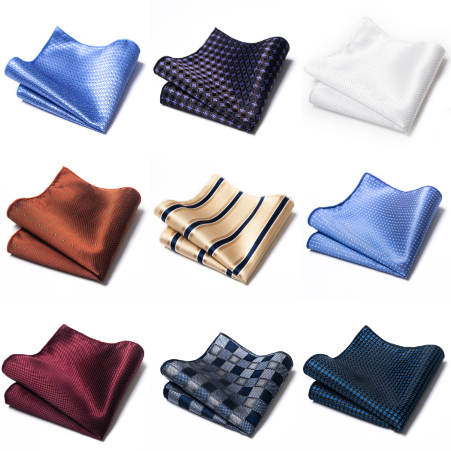 AliExpress Newest Style Hanky Man Floral Gray Fit Business Lover's Day Pocket Square Handkerchiefs Suit Accessories For Men
