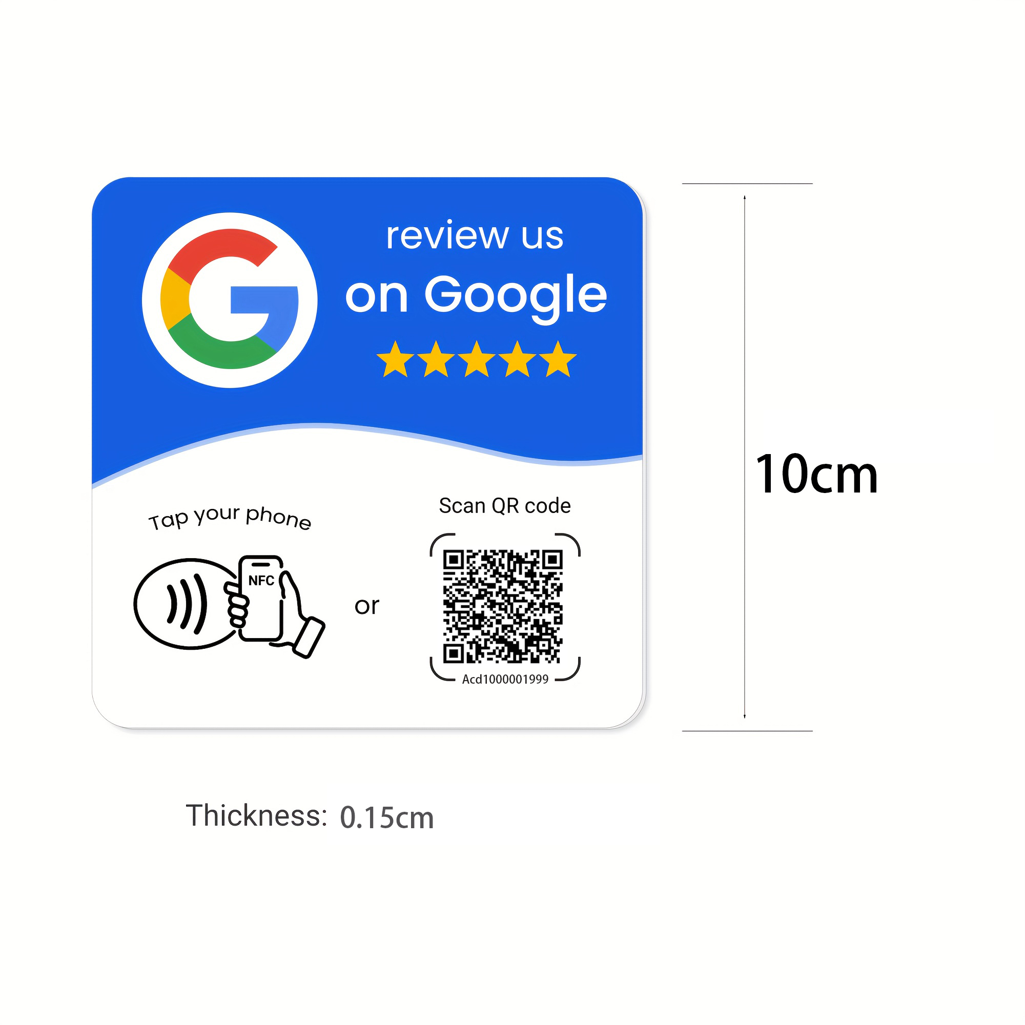 AliExpress NFC 215 Google Review Table Stand Cards, view 6