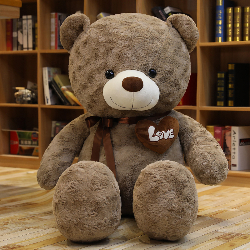 AliExpress Nice New Hot High Quality 2 Colors Teddy Bear With Love Stuffed Animals Plush Toys Doll Pillow Kids Lovers Birthday Baby Gift, view 3