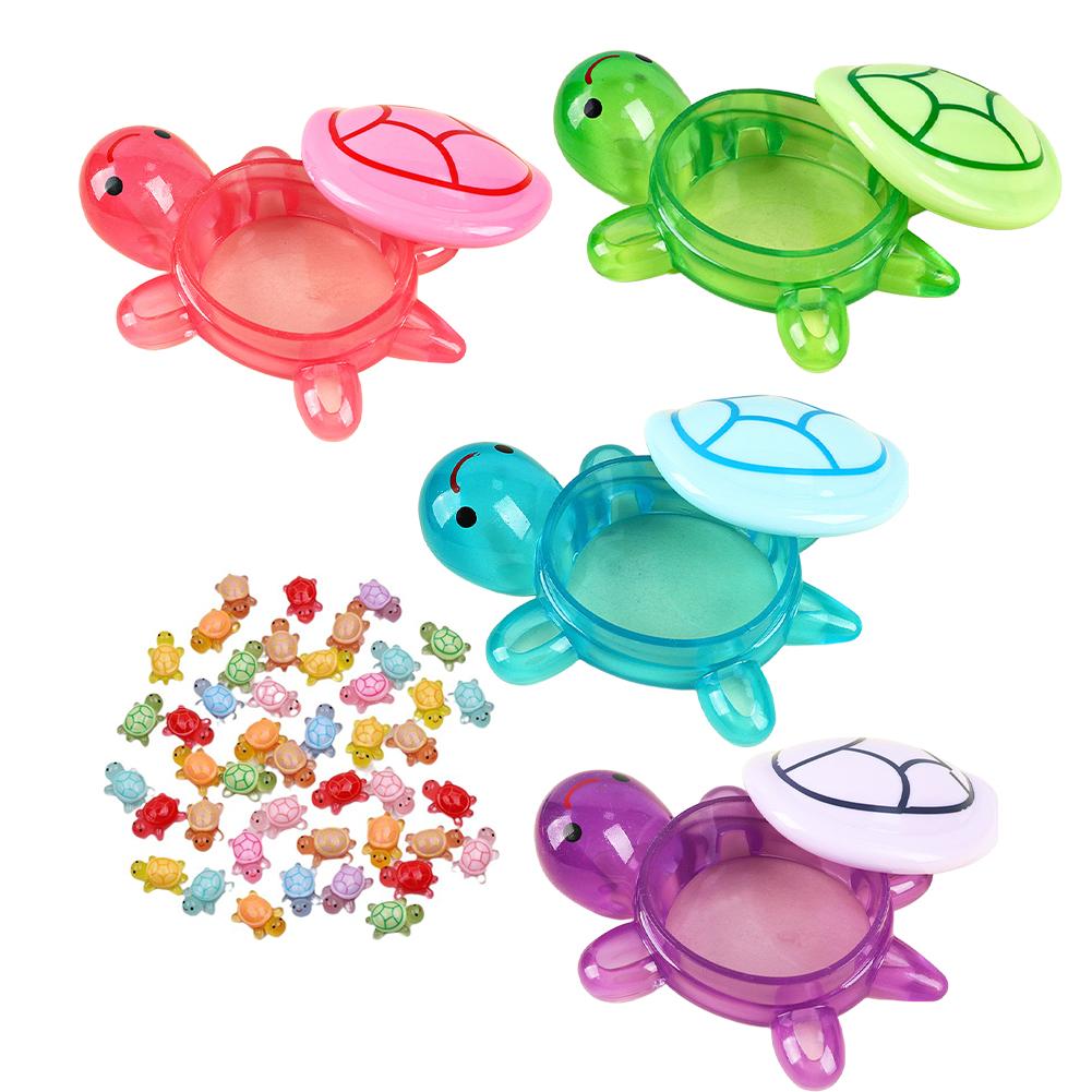 AliExpress Night Glow Large Turtle+100pcs Mini Luminous Turtles Figurines Resin Craft Glowing Turtle Storage Ornament Landscape Desktop