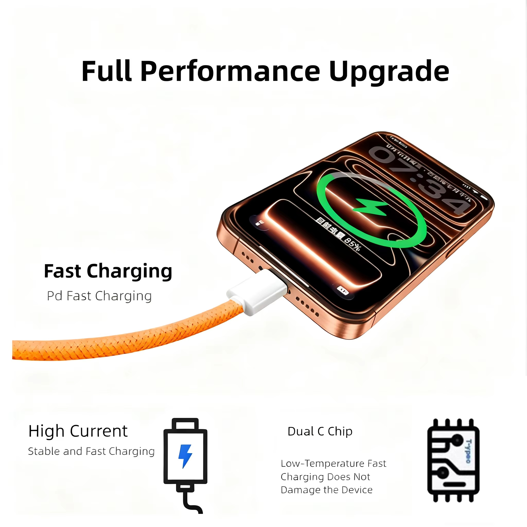 AliExpress NNBILI 60W USB-C to USB-C Cable, view 3
