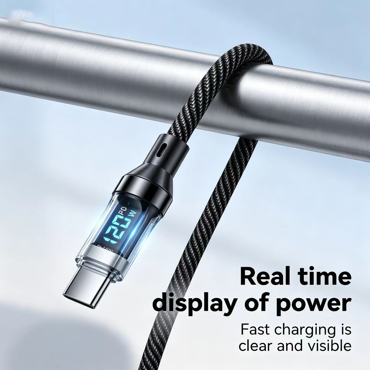 AliExpress NNBILI 120W USB-A to USB-C Cable (1m, 2m), view 3