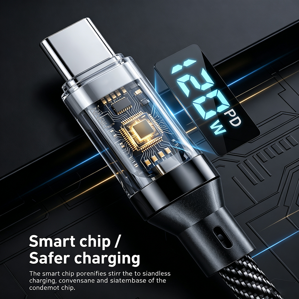 AliExpress NNBILI 120W USB-A to USB-C Cable (1m, 2m), view 4