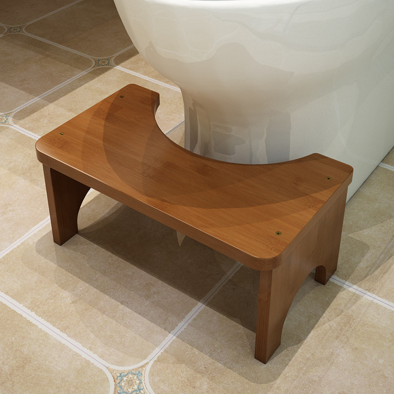 AliExpress No Installation Not-Slip Bathroom Toilet Stool Upgrade Bamboo Squatting Toilet Stool for Adults Children