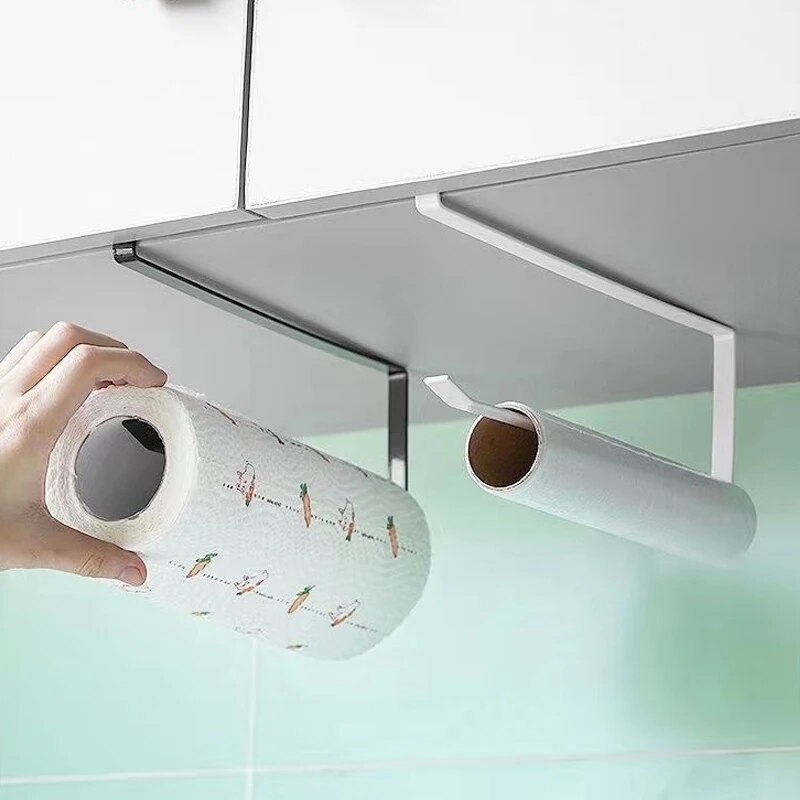 AliExpress No-Punch Wall Shelf for Paper Rolls and Towels, view 2