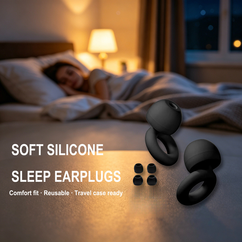 AliExpress Soft Reusable Silicone Earplugs for Sleep and Swimming