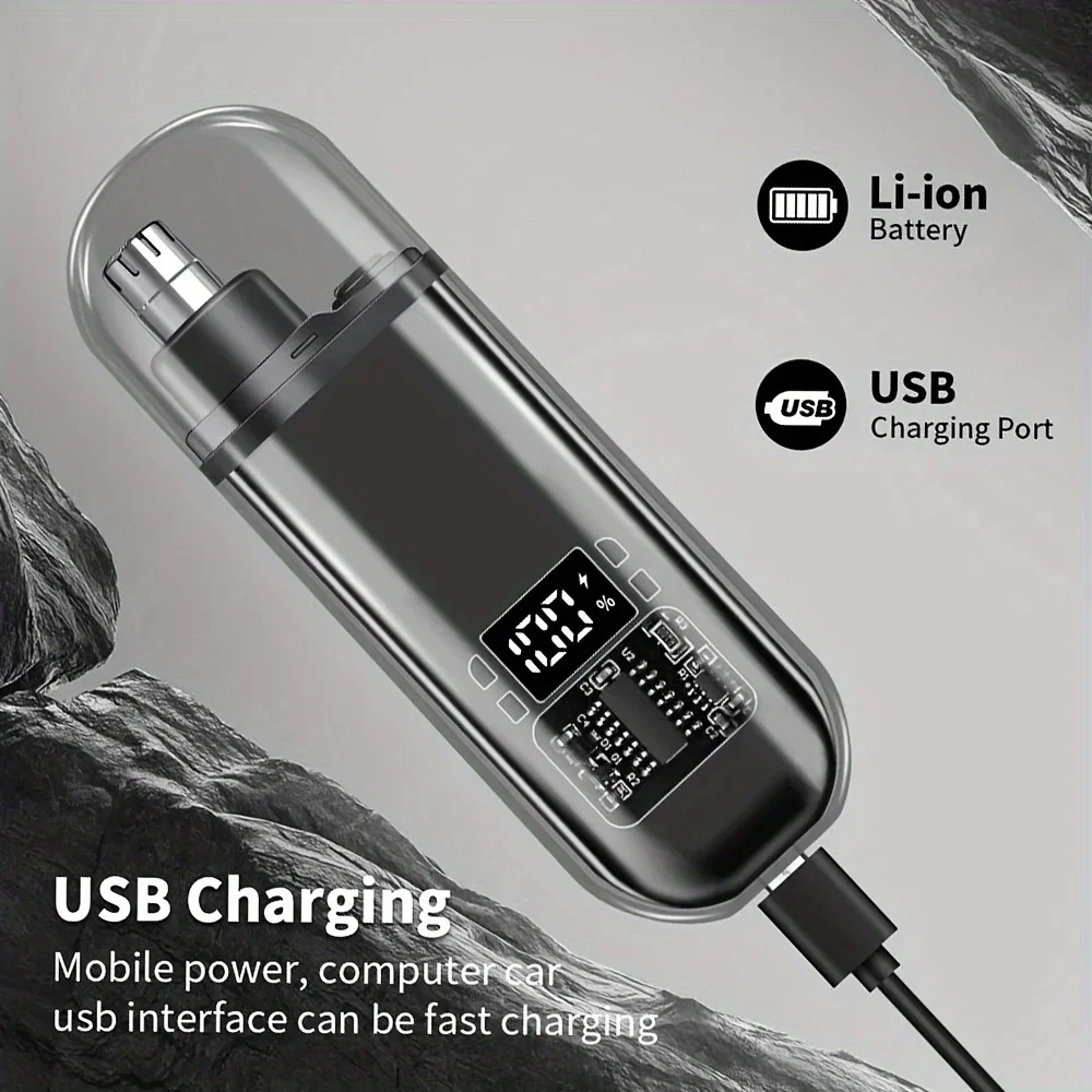 AliExpress USB-C Rechargeable Nose and Ear Hair Trimmer, view 4