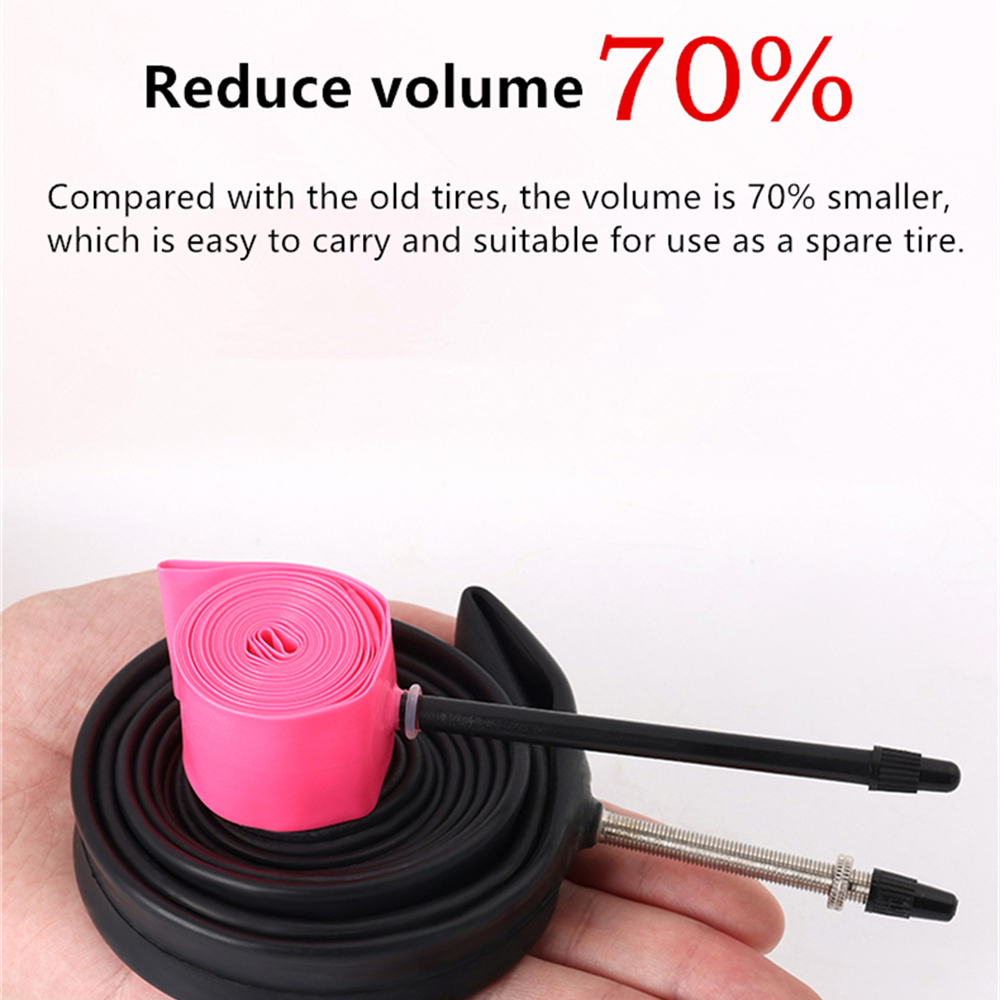 AliExpress NPY 1Pcs Ultralight 28g Bike TPU Inner Tube 700X18 25 28 32 Road Bicycle TPU Material Tire 45mm/65mm/85mm Length French Valve, view 4