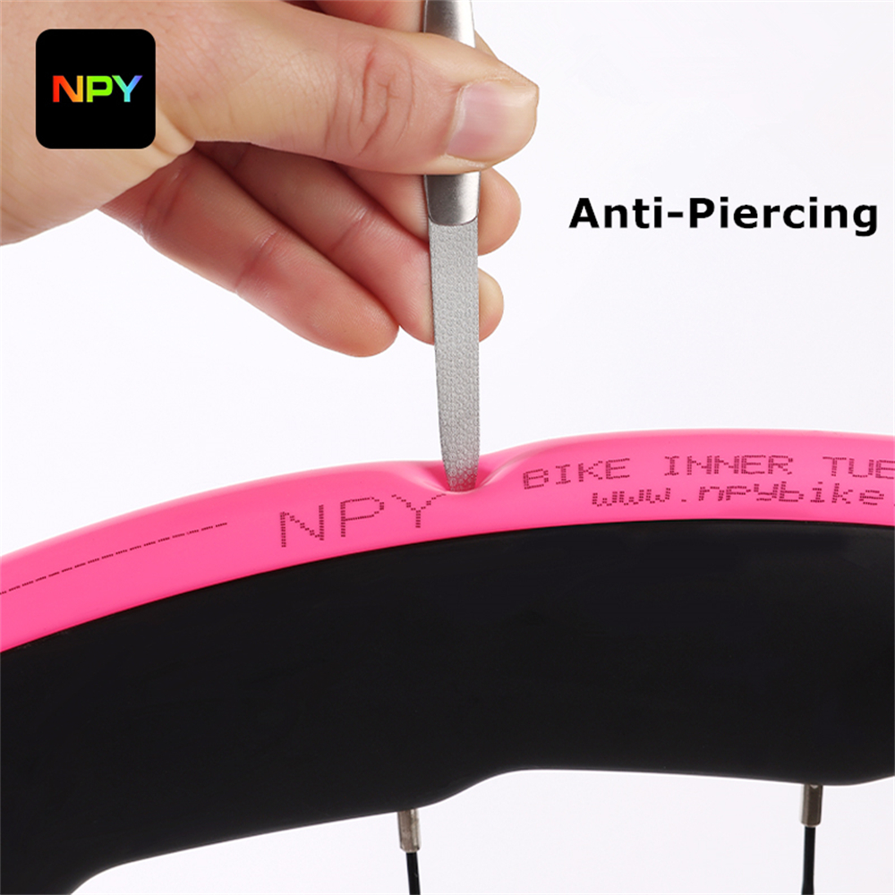 AliExpress NPY 1Pcs Ultralight 28g Bike TPU Inner Tube 700X18 25 28 32 Road Bicycle TPU Material Tire 45mm/65mm/85mm Length French Valve, view 5