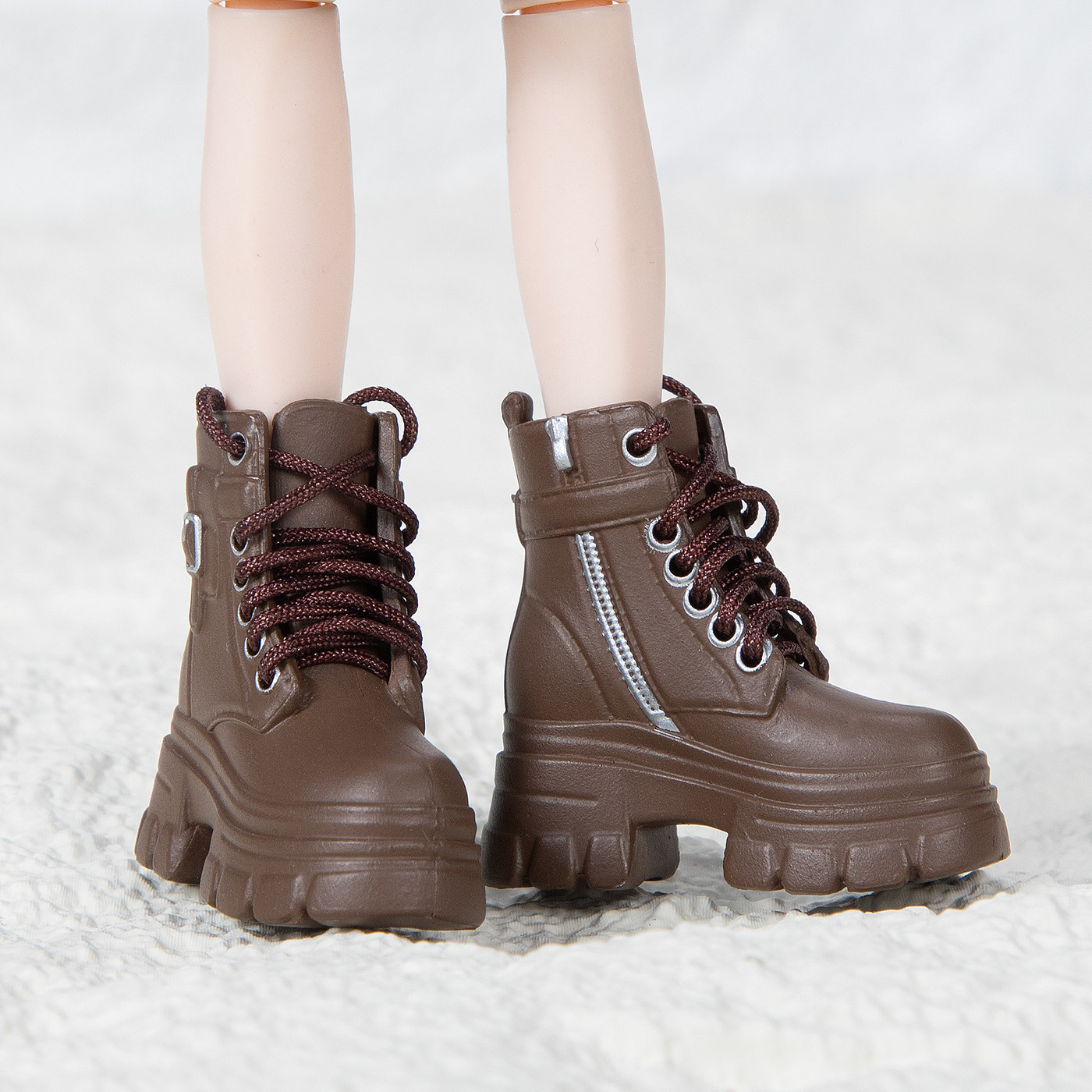 AliExpress Ob22 Ob24 Plastic Shoes Cool High Ankle Combat Boots 1/8 Bjd Doll Shoes Accessories For 1/8 Bjd Blind Box Doll Ymy22 P20 Doll, view 6