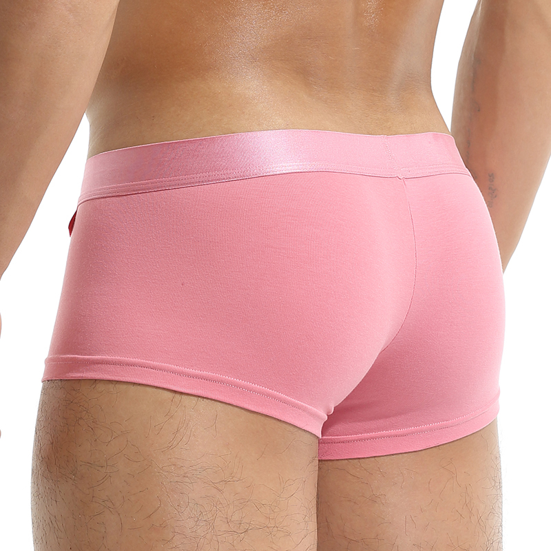 AliExpress Open Front Underwear Men Cotton Sexy Men's Boxer Shorts Panties Breathable Pouch Bulge Underpants Male, view 3