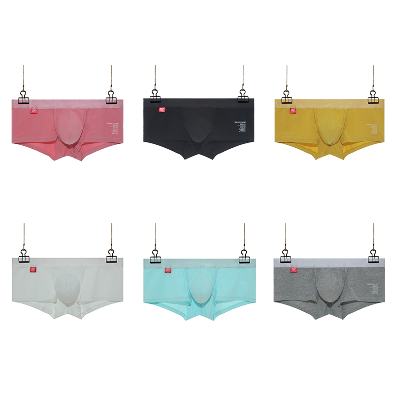 AliExpress Open Front Underwear Men Cotton Sexy Men's Boxer Shorts Panties Breathable Pouch Bulge Underpants Male, view 5