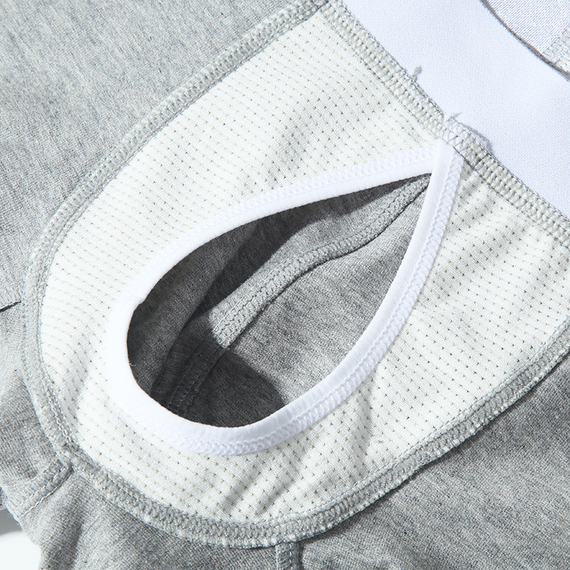 AliExpress Open Front Underwear Men Cotton Sexy Men's Boxer Shorts Panties Breathable Pouch Bulge Underpants Male, view 6
