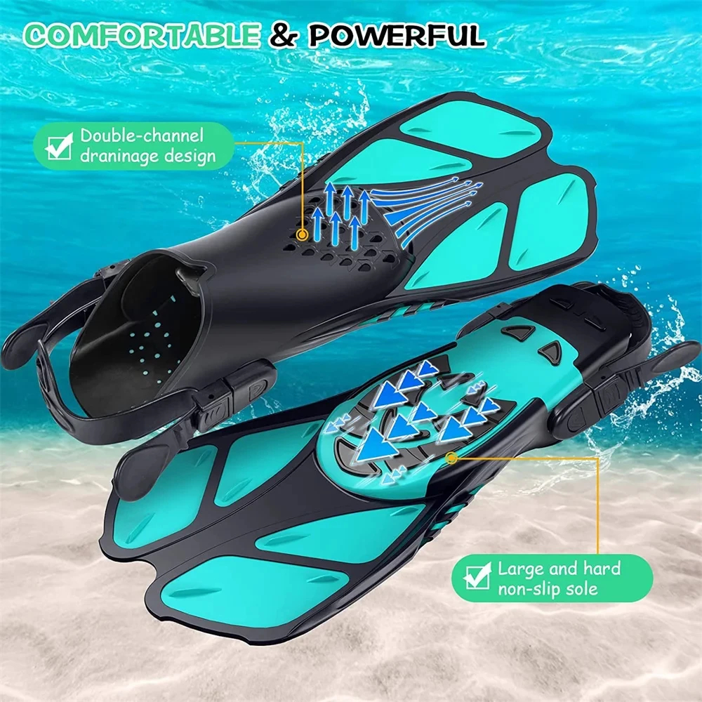 AliExpress Open-Heel Snorkeling Fins with Adjustable Buckles, view 3