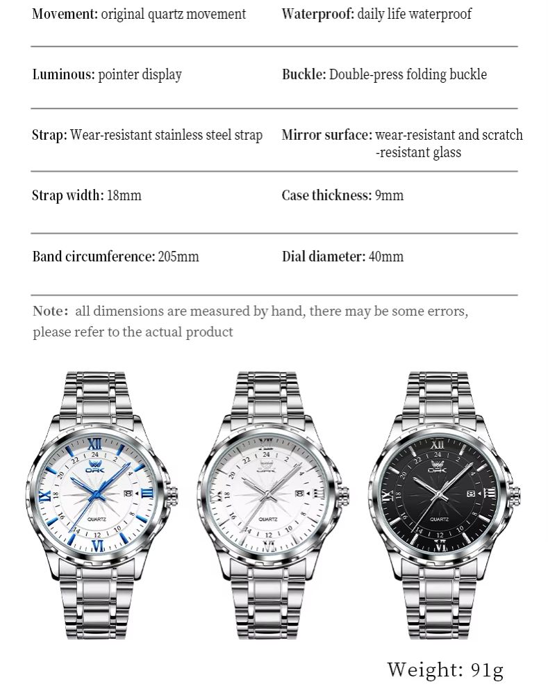 AliExpress OPK 6003 Men's Luminous Quartz Watch, view 6