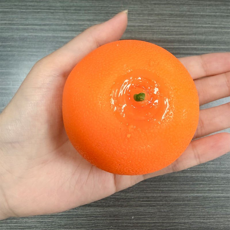 AliExpress Orange Crunchy Moldable Stress Ball Crispy Squishy Squeeze Toy Round Blocks Filled Fidget Toy ASMR Sensory Stress Relief Toys, view 6