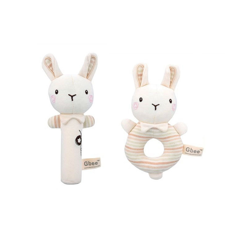 AliExpress Organic Cotton Hand Rattle Baby Soothing Toy Infant Baby Rattle Toy for Babies, view 3