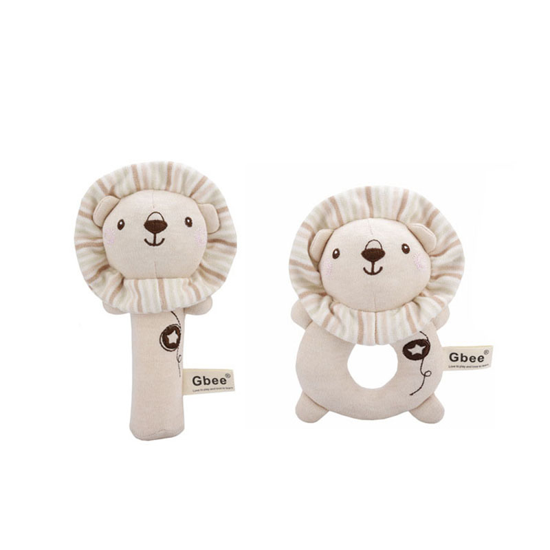 AliExpress Organic Cotton Hand Rattle Baby Soothing Toy Infant Baby Rattle Toy for Babies, view 5