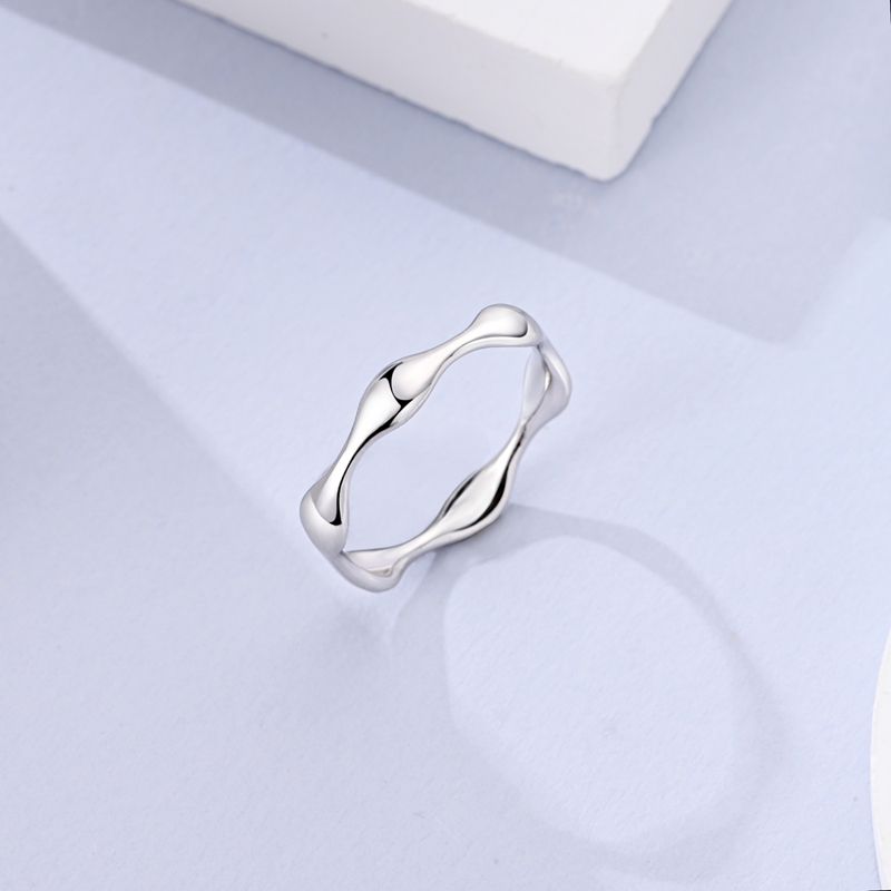 AliExpress 925 Sterling Silver Liquid Droplet Ring, view 3