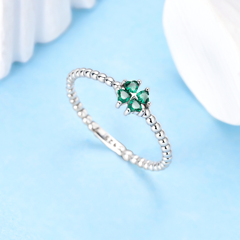 AliExpress 925 Silver Colorful Zircon Heart Ring, view 4