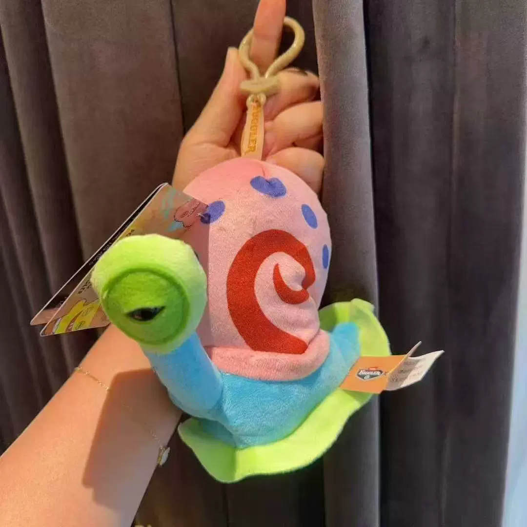 AliExpress Original Fuggler SpongeBob Patrick Keychain Bag Charm for Backpack Decoration Soft Plush Doll Teeth Monster Ugly Cute Funny Toy, view 5