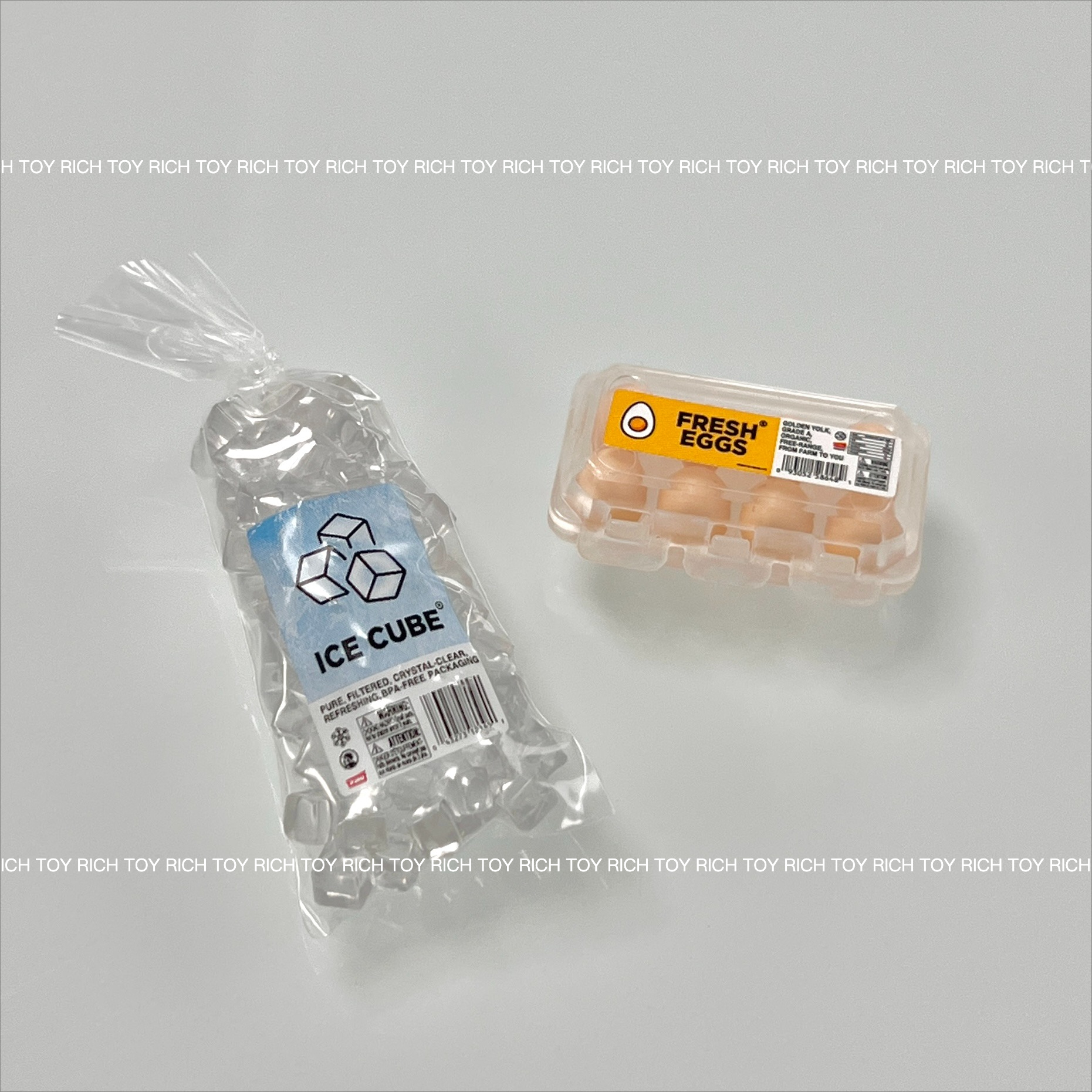 AliExpress Original Mini Brand Fill The Fridge Luxury Hidd Mini Miniature Toy Ice Cubes Bag Fresh Eggs Carton Mini Kitchen Toy, view 4